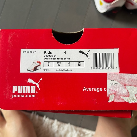 Puma x Ferrari Kids' White black Rosso Corsa - Picture 4 of 4